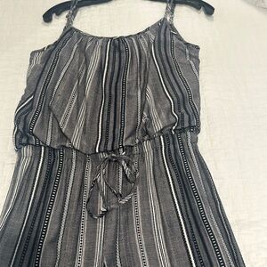 Spaghetti strap light cotton pantsuit